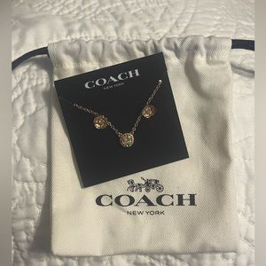 Coach Earrings & Necklace Set